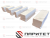 Футеровочный кирпич, 150х45/50х50 (Al2O3 не менее 92%)